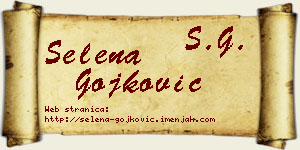 Selena Gojković vizit kartica